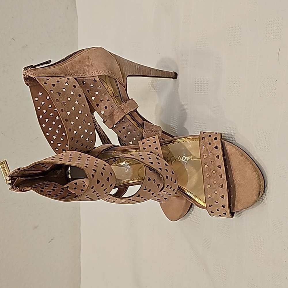 Jessica Simpson Chinah Ankle Strap Heels, pink Size 8